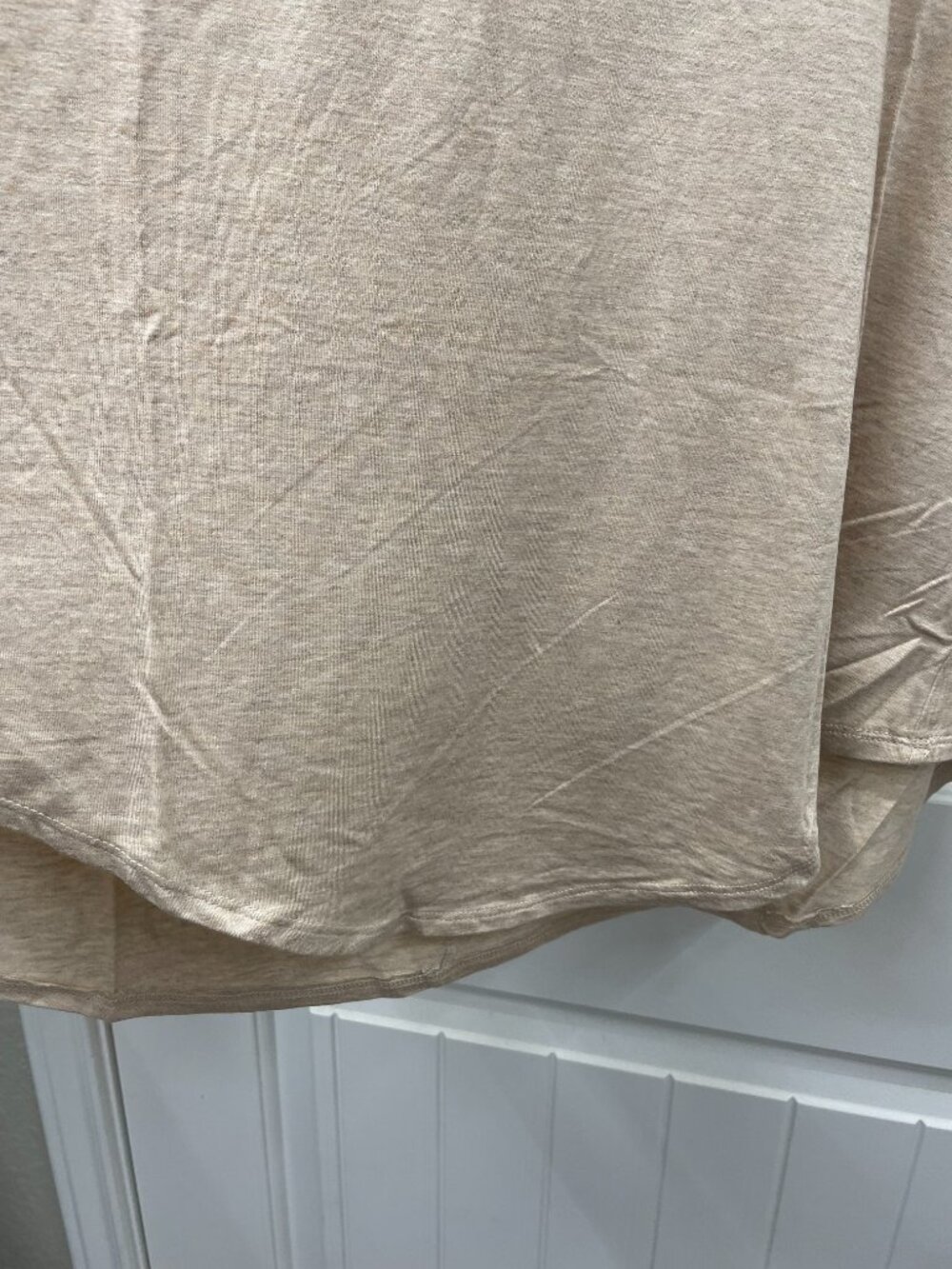 Women's Plus Tank Top Zenana Hi Low Rayon Light Cream Ash Mocha !X - Picture 3 of 5